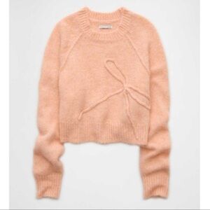 American Eagle Outfitters Soft Pink Crew Neck Sweater